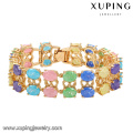 74467 Xuping Trendy In Stock Crystal Stone Jewelry Rows Bracelet